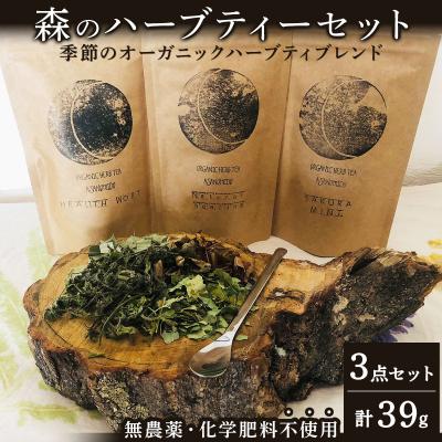 ふるさと納税 岩見沢市 ≪数量限定!≫森のハーブティーセット(3点合計39g)【化学肥料不使用】