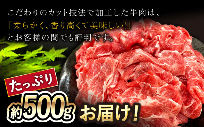 ANA限定 内閣総理大臣賞受賞！長崎和牛 切り落とし（500g） 大村市 かとりストアー [ACAN026]