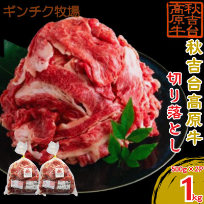 
                  秋吉台高原牛 切り落とし 合計約1kg (約500g×2)_ 牛肉 切り落とし 肉 和牛 高原牛 国産 産地直送 もも 肩 バラ 小分け 500g 冷凍 秋吉台高原牛 山口県 1kg 使いやすい 牛丼 肉じゃが 切り落し 便利 【1493584】
                