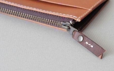 tanikoオリジナル 小銭入れ（紺）《厚真町》【Taniko leather】[AXAP024]