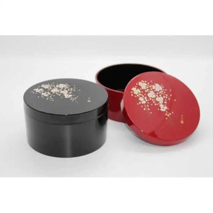 紀州漆器　ボンボニエール　朱　桜さくら【NT7】