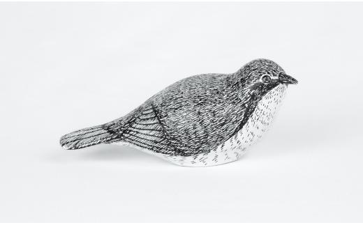 【ペン画アーティスト 村山大明】「小鳥」立体ペン画作品　コルリ　[髙島屋選定品］085N741-3