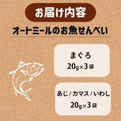 ふるさと納税 精華町 【ペット用】BariShBariSh オートミールのお魚せんべい2種 120g (20g×各3袋) |  | 01