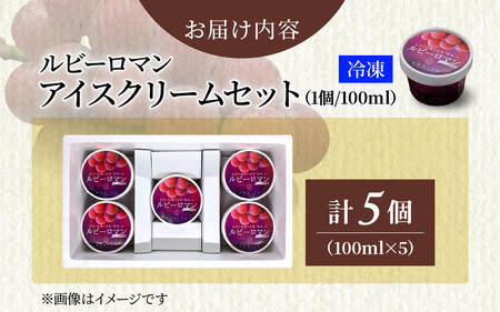 ルビーロマン アイスクリームセット 5個 |  アイス