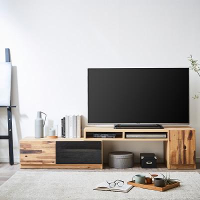 ふるさと納税 大川市 ヴィーナス 伸縮テレビボード　ガラス