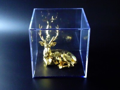 金 幸運を運ぶ神鹿 純金メッキ 中 T-54 