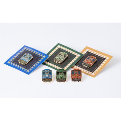 ふるさと納税 八頭町 【若桜鉄道】観光車両ピンバッジ |  | 02