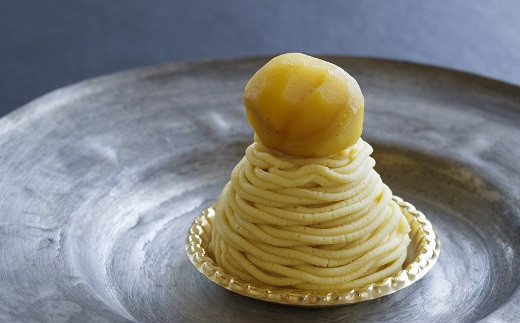 甘露煮ペーストで作る和栗モンブラン（黄色モンブラン）