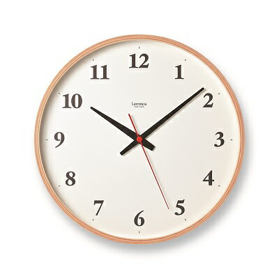 【ふるさと納税】Plywood clock［電波時計] / LC21-06W NT レムノス Lemnos 時計 工芸品 装飾品 インテリア