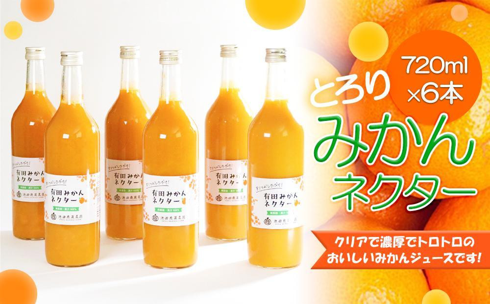 
            とろり みかんネクター 720ml×6本［IKE228］
          