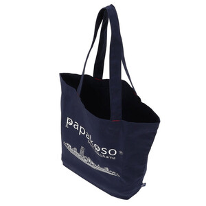 横浜 捺染 トートバッグ A4サイズ収納 papakoso パパコソ エコバッグ ショルダーバッグ ショッピングバッグ