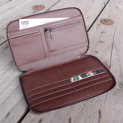 ふるさと納税 ひたちなか市 ラフテール【karami 空身】スマートフォンショルダー　栗色(ダークブラウン)　　CW-KM-DB |  | 01
