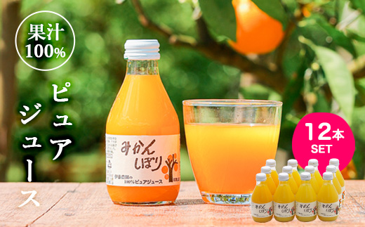 651.伊藤農園 100%ピュアジュース みかんしぼり180ml×12本（A651-2）