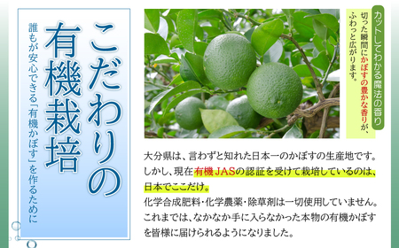 カットしてわかる魔法の香り「有機栽培かぼす」 10㎏箱入り K3-S