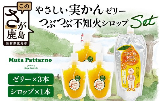 
                  B-912 やさしい実かんゼリーとつぶつぶ不知火シロップセット ｜温州みかん 不知火 保存料不使用 デザート スイーツ ギフト 佐賀県 鹿島市 岡屋Farm&ily 
                