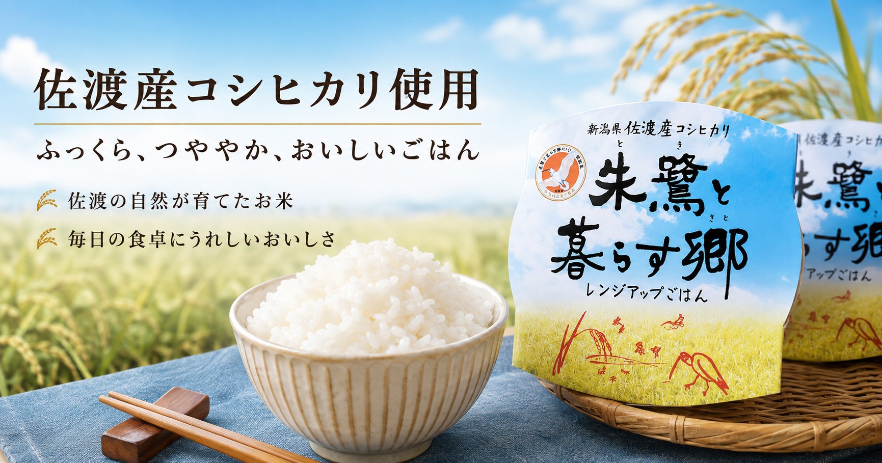 佐渡産コシヒカリ朱鷺と暮らす郷 レンジアップごはん