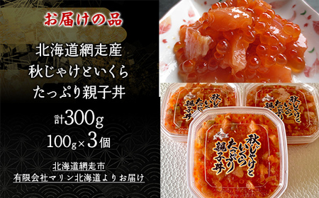 秋じゃけとイクラたっぷり親子丼100g×3  ABC036