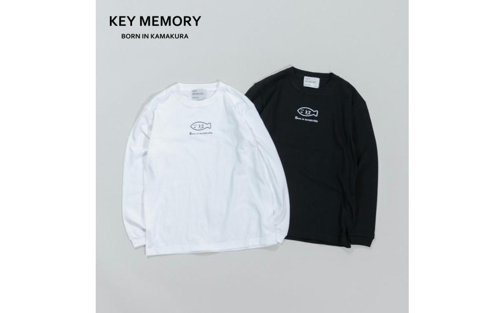 《2》【KEYMEMORY 鎌倉】フィッシュイラストロングTシャツ WHITE