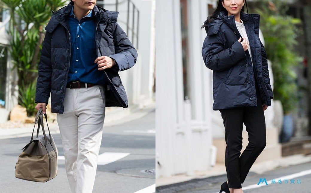 【Mサイズ】 【藤巻百貨店】 HOKKAIDO DOWN×CENTENA （ネイビー） 北海道ダウンコート M 【2026年12月上旬より順次発送】 ダウン ダウンコート コート ダウンジャケット 北