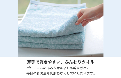 （今治タオルブランド認定）匠の彩 フェイスタオル 6枚セット （ブルー）