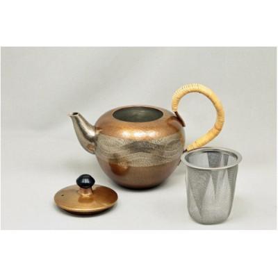 ふるさと納税 燕市 銅製急須なつめ形 帯織文 素銅金(1点) |  | 03