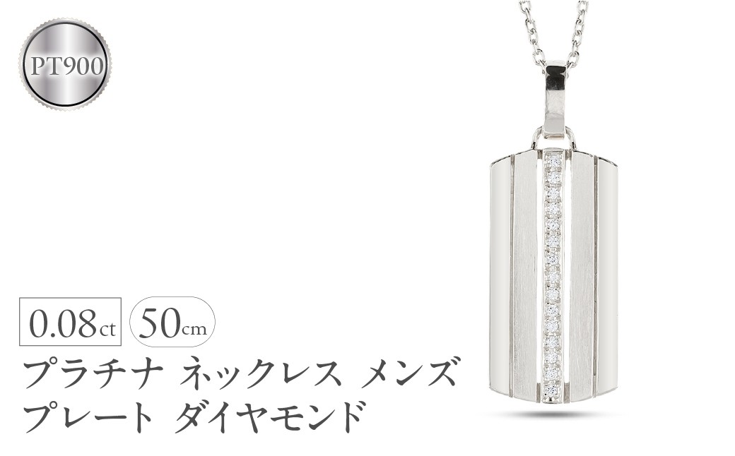 
                  ネックレス メンズ プラチナ プレート ダイヤモンド 0.08ct ペンダントトップ 大ぶり pt900 ダイヤ ストライプ タグペンダント ジュエリー シンプル 大きめ 普段 使い 人気 250520201pm SWAA330
                