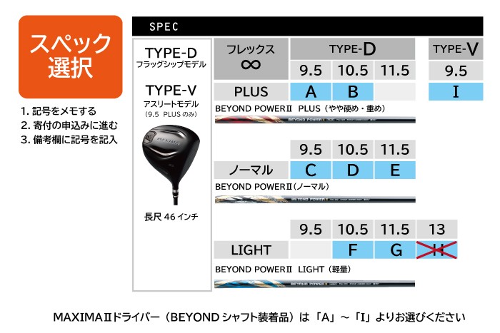 ※一部スペックは、受付終了しました。