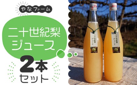 【やなファーム】二十世紀梨ジュース（710ml）2本セット Q2