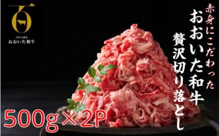 1819R_赤身が旨い！おおいた和牛ウデ・モモ切落し1kg