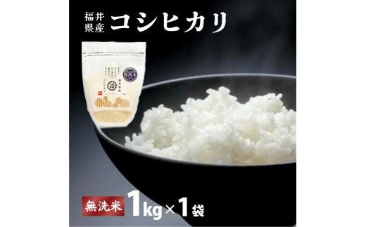 【定期便3回】福井県産 コシヒカリ 無洗米 1kg  ＜令和7年産 / 数量限定 ＞【米 コメ お米 精米 白米 無洗米 玄米 ご飯 飯 こしひかり ブランド米 国産】[095-t3-a013]