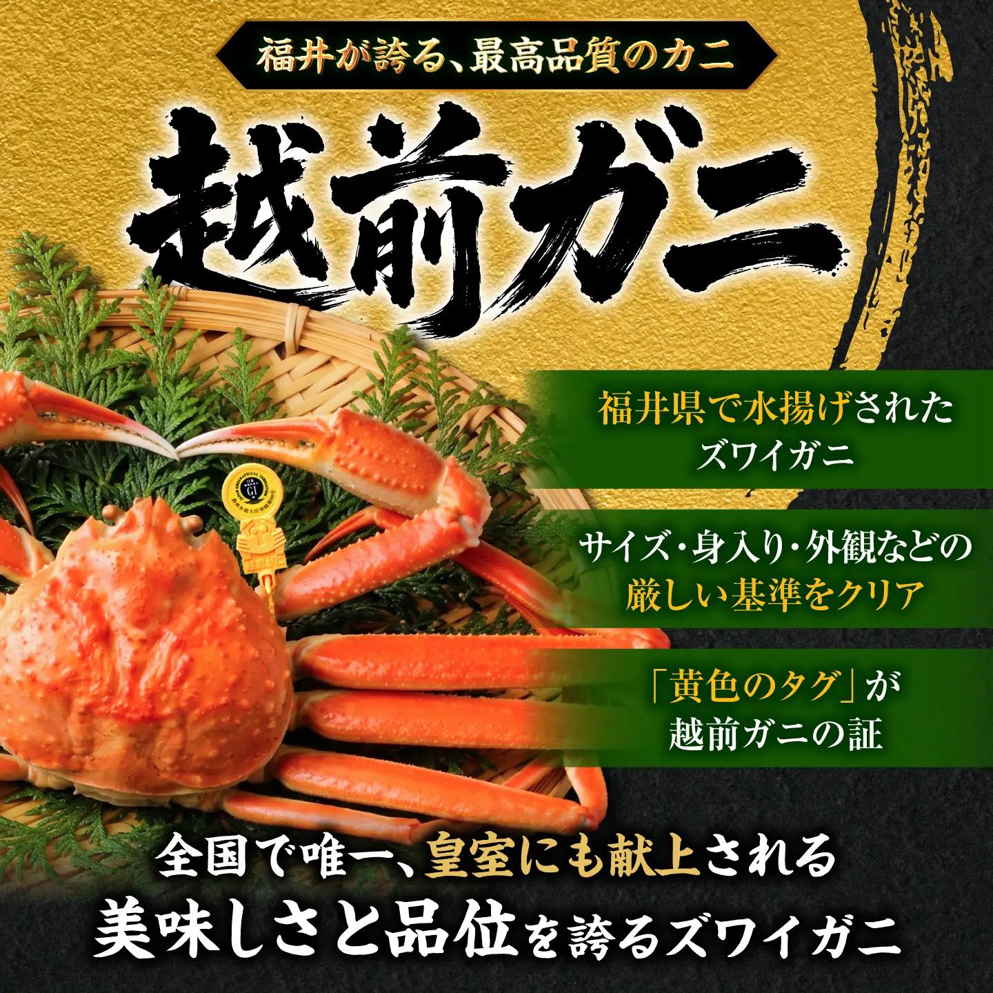 【年末配送】越前がに 900ｇ×3ハイ ズワイガニ 【先行予約/12月25日より順次発送】【配送不可地域：北海道・沖縄・離島】[BFCS044]