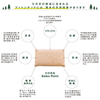 ふるさと納税 下呂市 ひのきが香る「ひのき枕」(ヒノキオイル5ml、枕カバー付)【高級 東濃ひのき100%】【43-1】 |  | 01