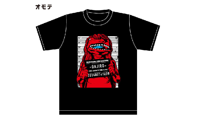 アメコミ風ガジロウTシャツ赤 選べるサイズ