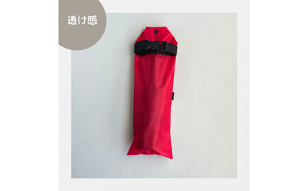 【赤】外付け折りたたみ傘ケース 傘ホルダー　折りたたみ傘カバー