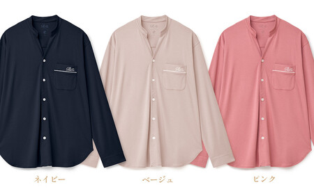 【ピンク SSサイズ】リファ バイタルテック モイストスムース スタンドカラースリープウェア/MEN