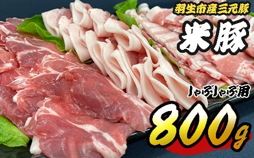 
豚肉 しゃぶしゃぶ 800g (ロース バラ 肩ロース モモ) 各200g×4種 三元豚 米豚 国産 豚 ポーク 肉 豚しゃぶ 羽生市産 小分け 個包装 小袋 便利 ブランド ブランド豚 精肉 まとめ買い 間中さん家 株式会社古川ミート 埼玉県 羽生市
