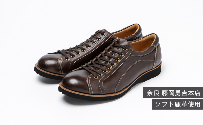 倭イズム ( ヤマトイズム ) 鹿革 シューズ 紳士靴 YA3300 （ ダークブラウン ） 24.0cm
