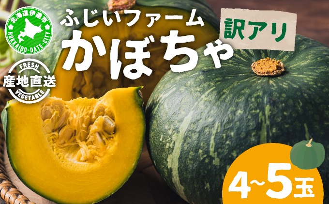 【訳あり】かぼちゃ4～5玉 【hjf-003】