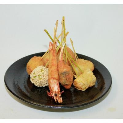 ふるさと納税 福岡市 博多の老舗　季節の串揚げ詰合せ　30本セット FS12