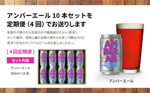【4回定期便】アンバーエール10本定期便 クラフトビール