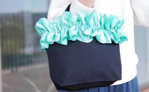 【ハンドメイド作家作品】fluffy bag ( ティファニーブルー )& ヘアゴム 1個 セット《築上町》【＊serendipity＊】 [ABAS012] 20000円 2万円 20000円 2万