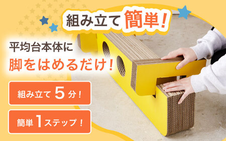 【組み立て最大5分！】段ボール製おもちゃ 平均台 2組セット 【松美段ボール】[OAN006]