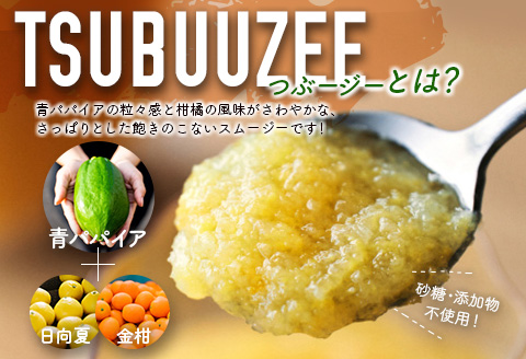 青パパイアスムージー 30個入 MIYAZAKI GREEN PAPAYA TSUBUUZEE ～青パパイアの粒々とフレッシュな柑橘の味わい～