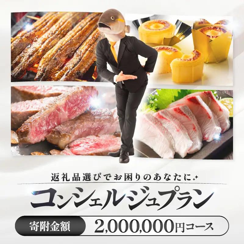 コンシェルジュプラン 寄付額200万円コース KN000-CP200 コンシェルジュ プラン 選べる コース うなぎ 肉 牛 豚 鶏 魚 かんぱち 酒 焼酎 菓子 スイーツ 惣菜 総菜 野菜 日用品 おまかせ 厳選 鹿児島 鹿屋市 おすすめ ランキング プレゼント ギフト ランキング