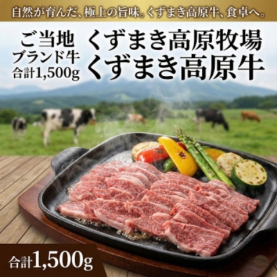 
                  ご当地 ブランド牛 合計1,500g くずまき高原牧場 くずまき高原牛【1697704】
                