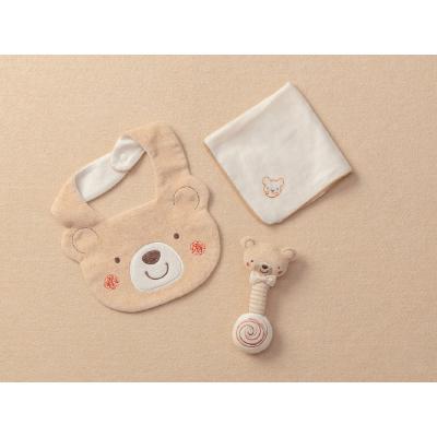 ふるさと納税 横浜市 スタイ&amp;にぎにぎ&amp;ハンカチセット(くま)TAK108