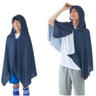 LOGOS クーラーポンチョ グレー 暑い夏の野外に最適!吸水速乾でタオルとしても 34205219【1688489】
