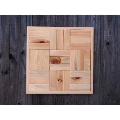 ふるさと納税 新城市 ヒノキウォールアートキット【AJIRO】