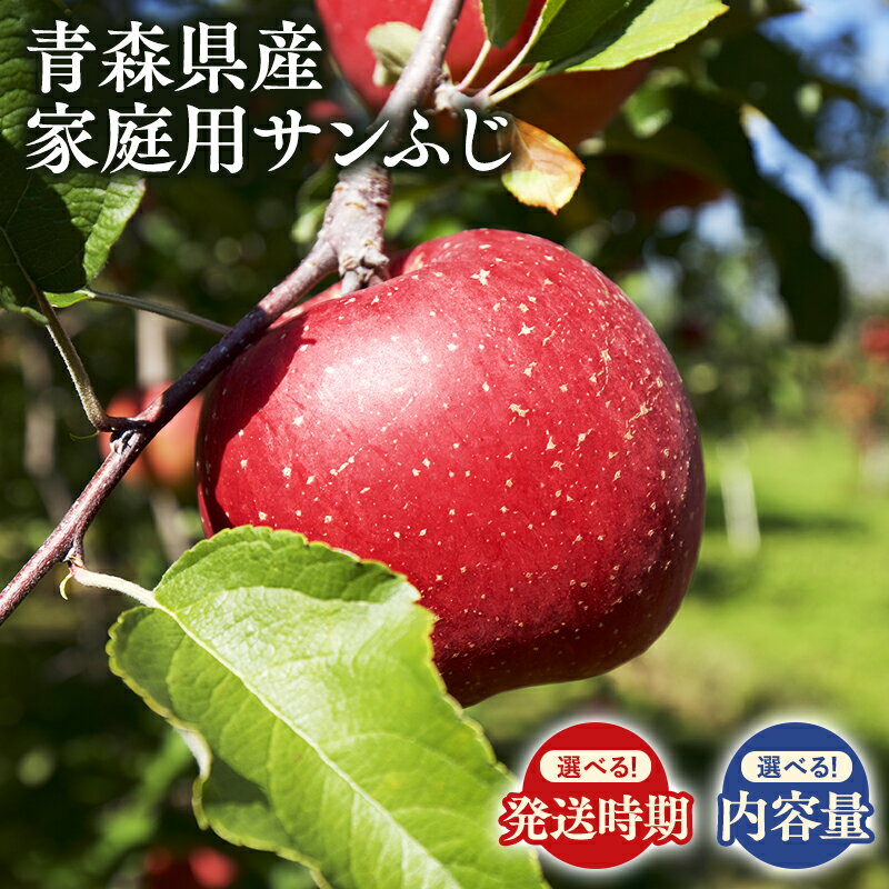 【ふるさと納税】≪内容量と配送月が選べる≫ 青森県産 家庭用 サンふじ【青森県 平川市 丸勝木村商店】 平川市産 青森りんご りんご リンゴ 林檎 ふじ 訳あり 家庭 わけあり お取り寄せ 先行予約 果物 くだもの フルーツ レビューキャンペーン