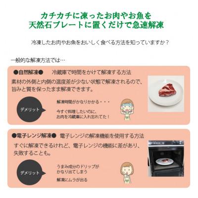 ふるさと納税 大野町 天然石解凍プレート 24×19×約1センチ 置くだけで急速解凍 時短のキッチンエコツール |  | 01